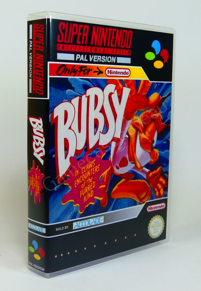 Bubsy - SNES Replacement Case