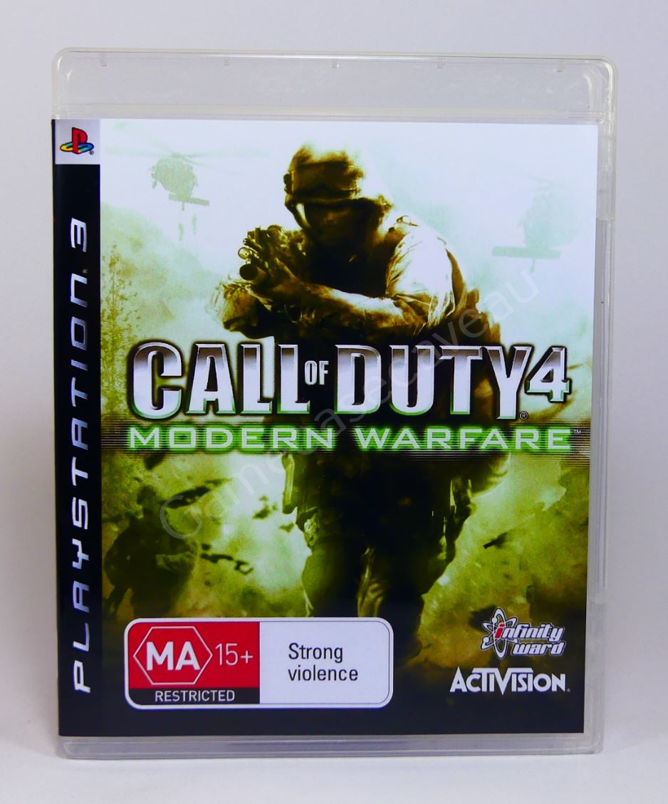 Cod 4 Case Call of Duty 4 Modern Warfare - PS3 Replacement Case – GameCaseCaveAU