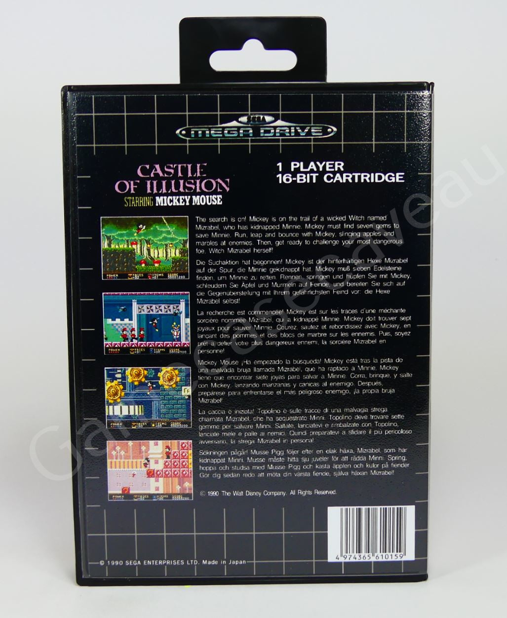 Castle of Illusion Starring Mickey Mouse - SMD Replacement Case