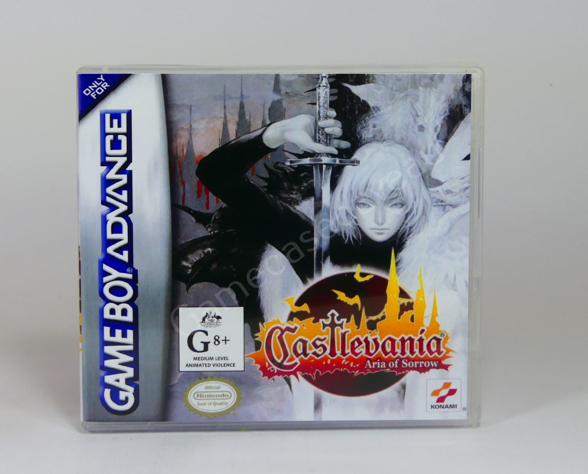 Castlevania Aria of Sorrow - GBA Replacement Case
