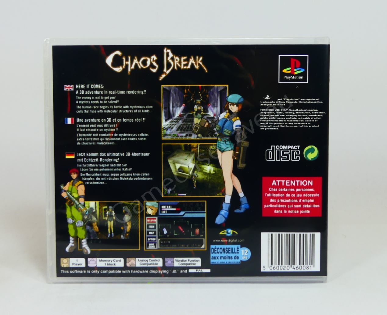 Chaos Break - PS1 Replacement Case