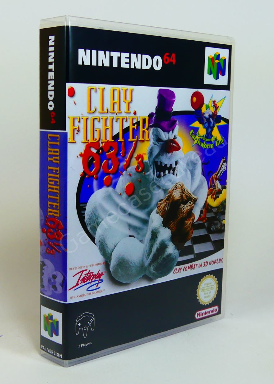 Clayfighter 63 1/3 - N64 Replacement Case