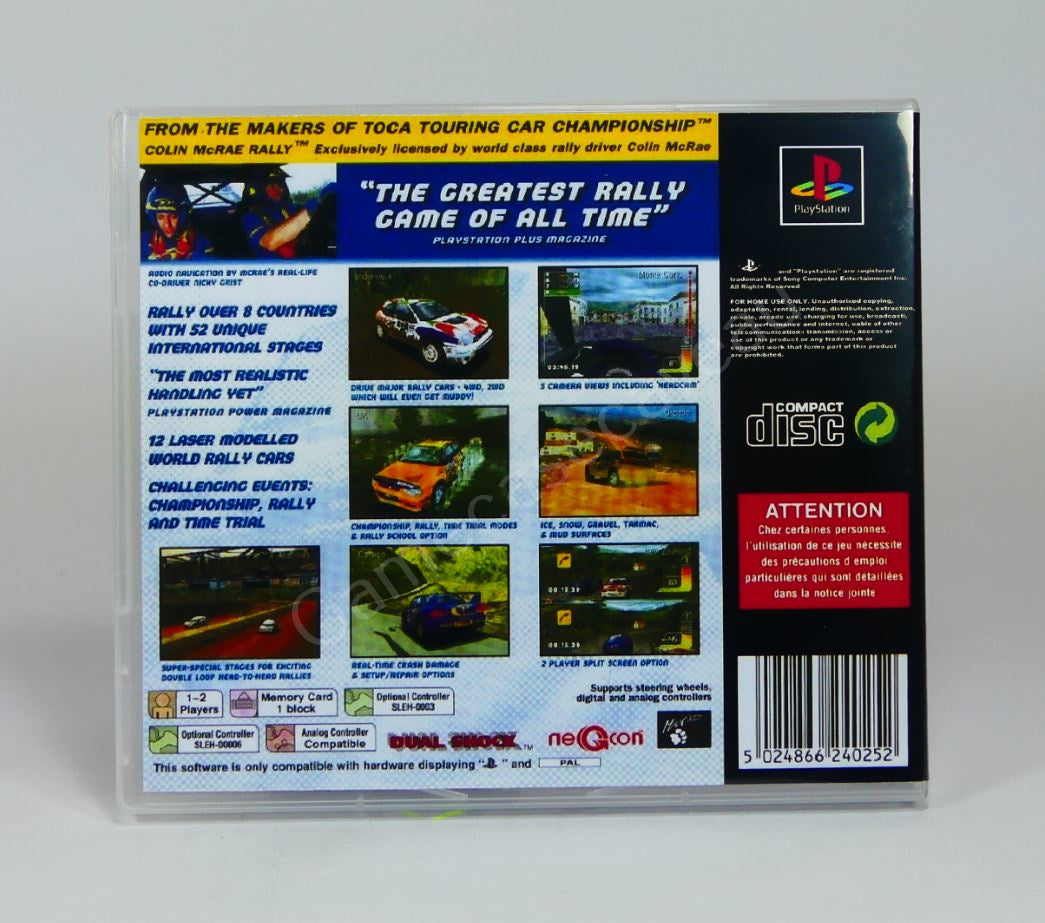 Colin McRae Rally - PS1 Replacement Case – GameCaseCaveAU