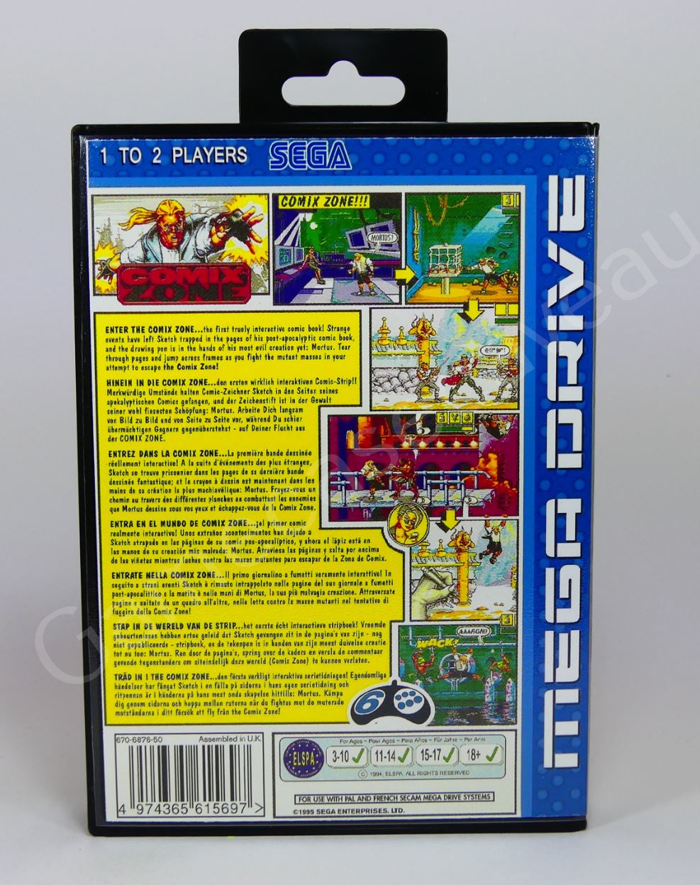 Comix Zone - SMD Replacement Case