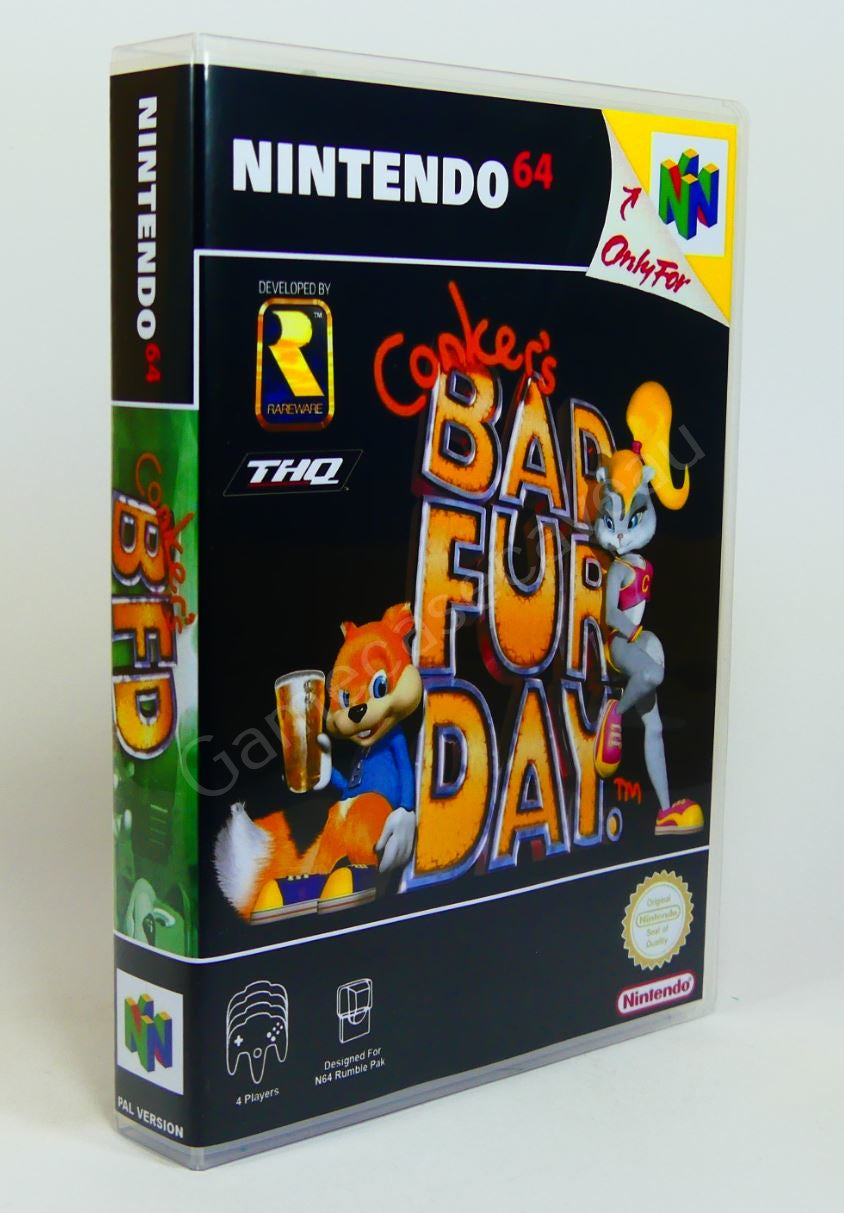 Conker's Bad Fur Day - N64 Replacement Case