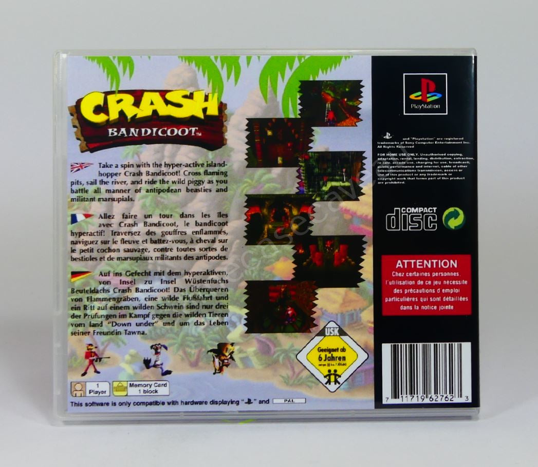 Crash Bandicoot - PS1 Replacement Case