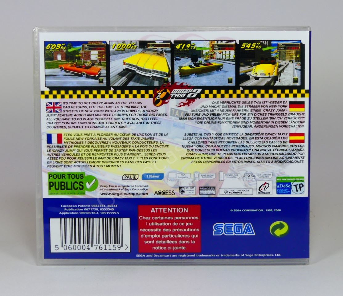 Crazy Taxi 2 - DC Replacement Case