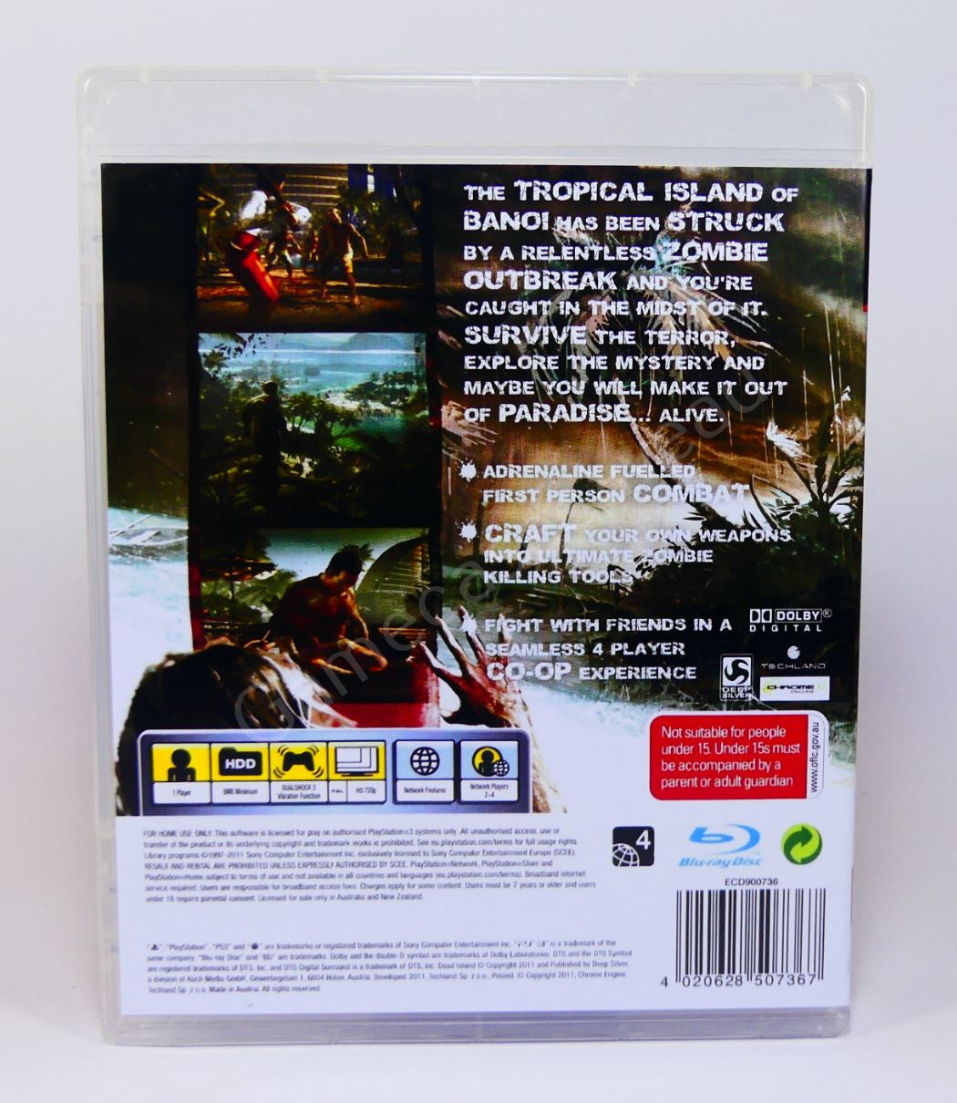 Dead Island - PS3 Replacement Case