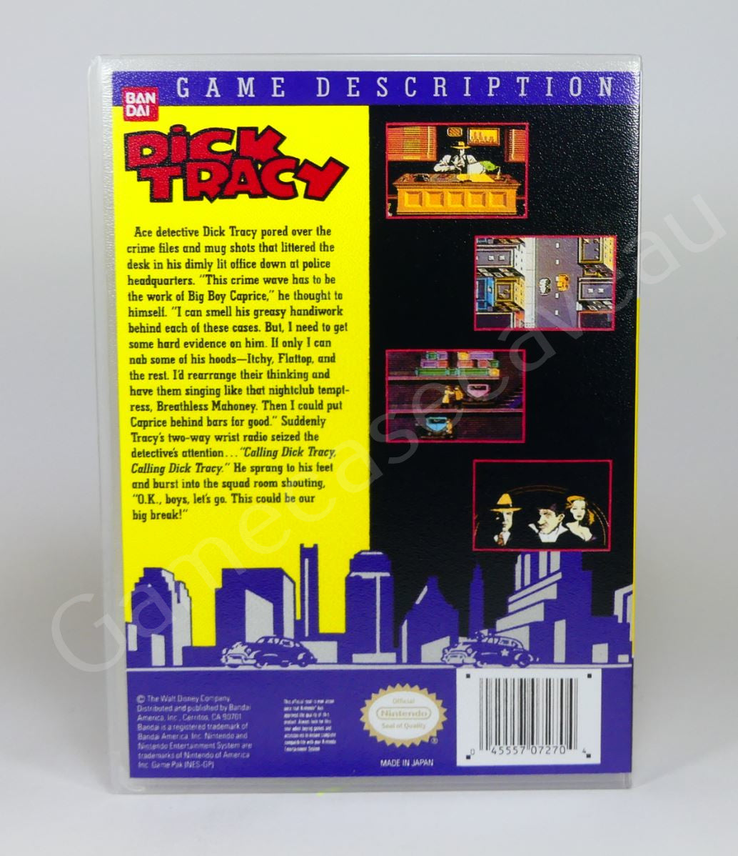 Dick Tracy - NES Replacement Case