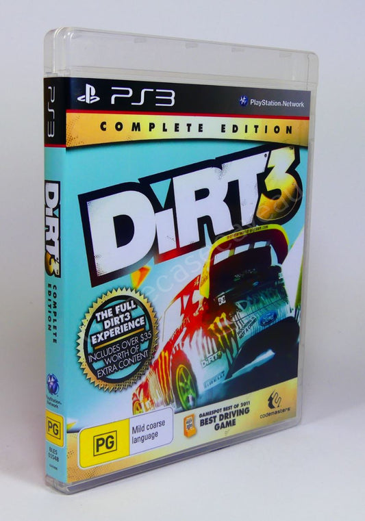Dirt 3 Complete Edition - PS3 Replacement Case
