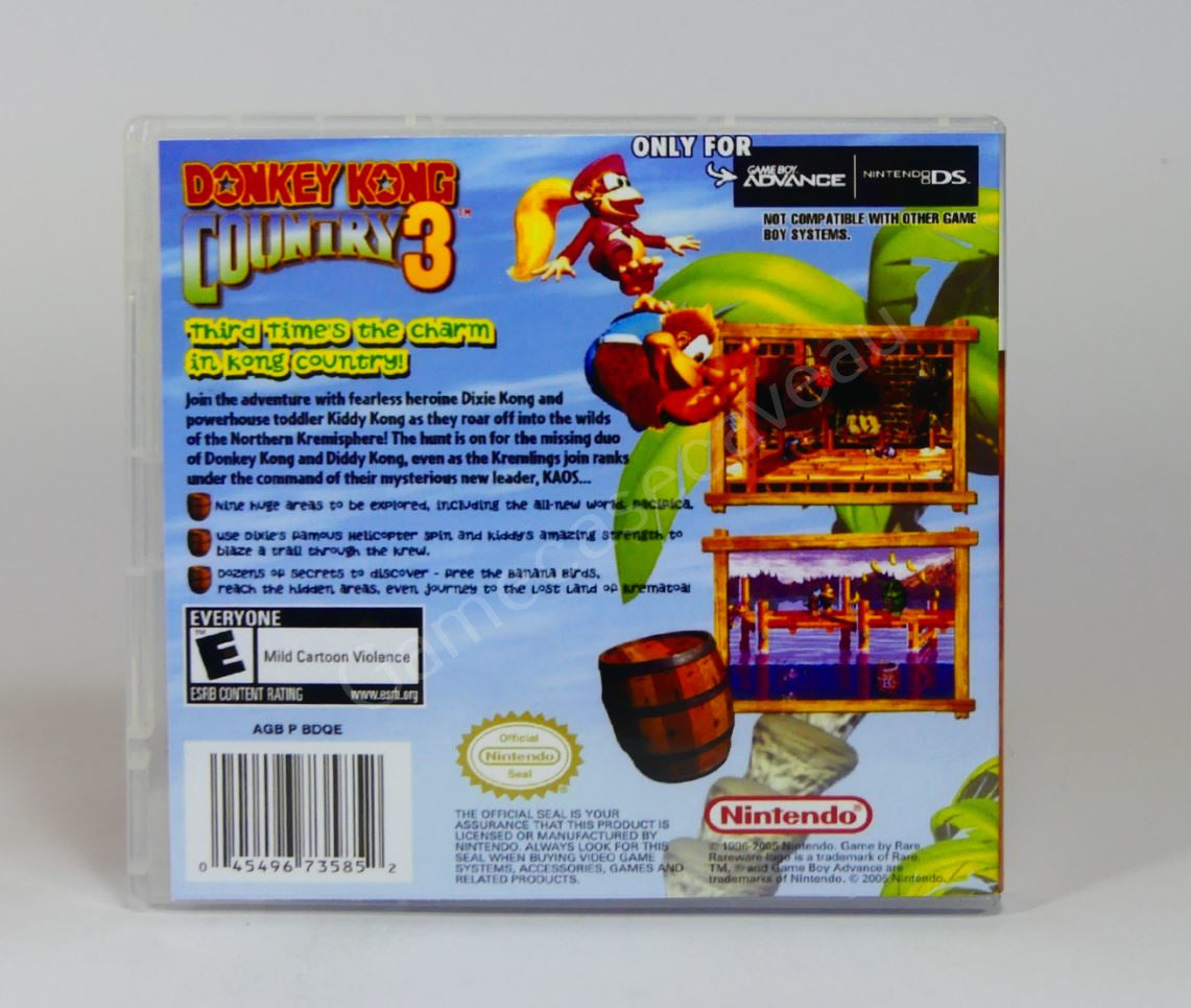 Donkey Kong Country 3 - GBA Replacement Case