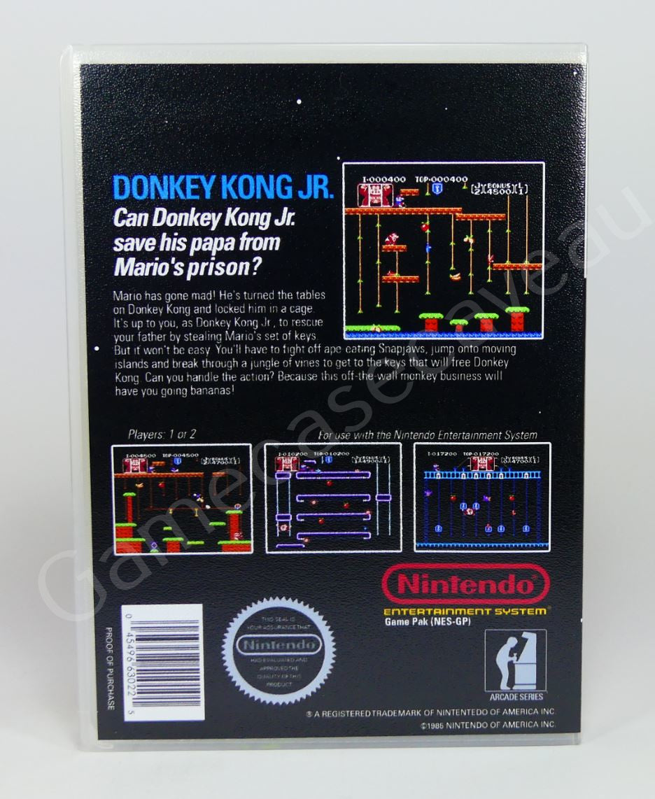 Donkey Kong Jr - NES Replacement Case