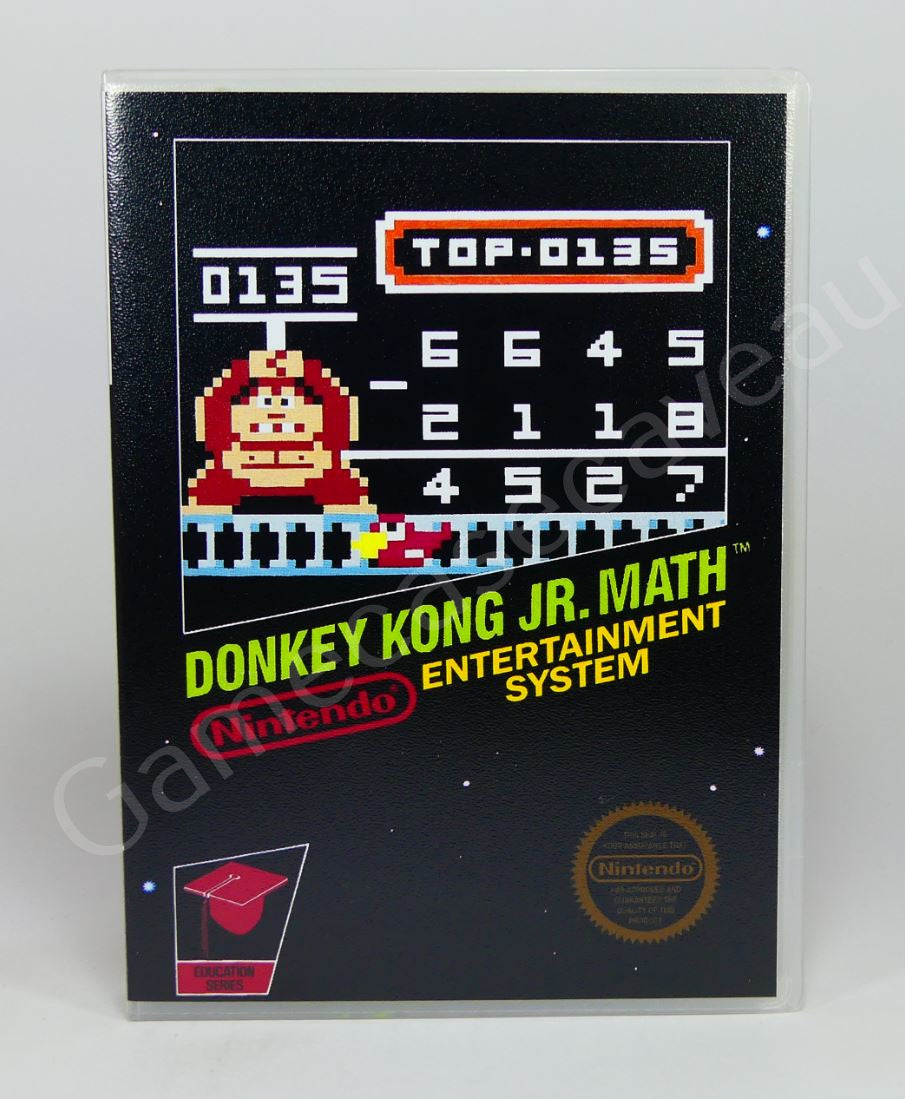 Donkey Kong Jr Math - NES Replacement Case