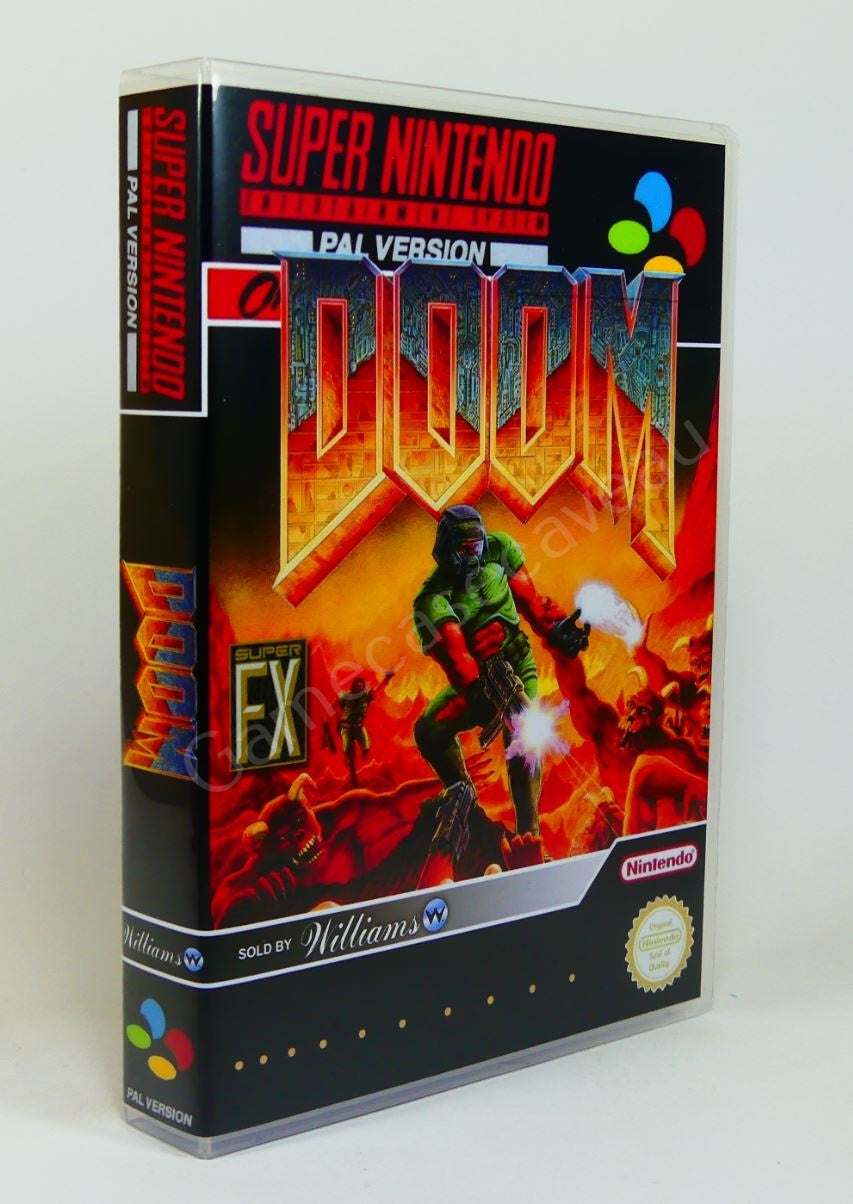 Doom SNES Replacement Case GameCaseCaveAU doom-snes-replacement-case-gamecasecaveau