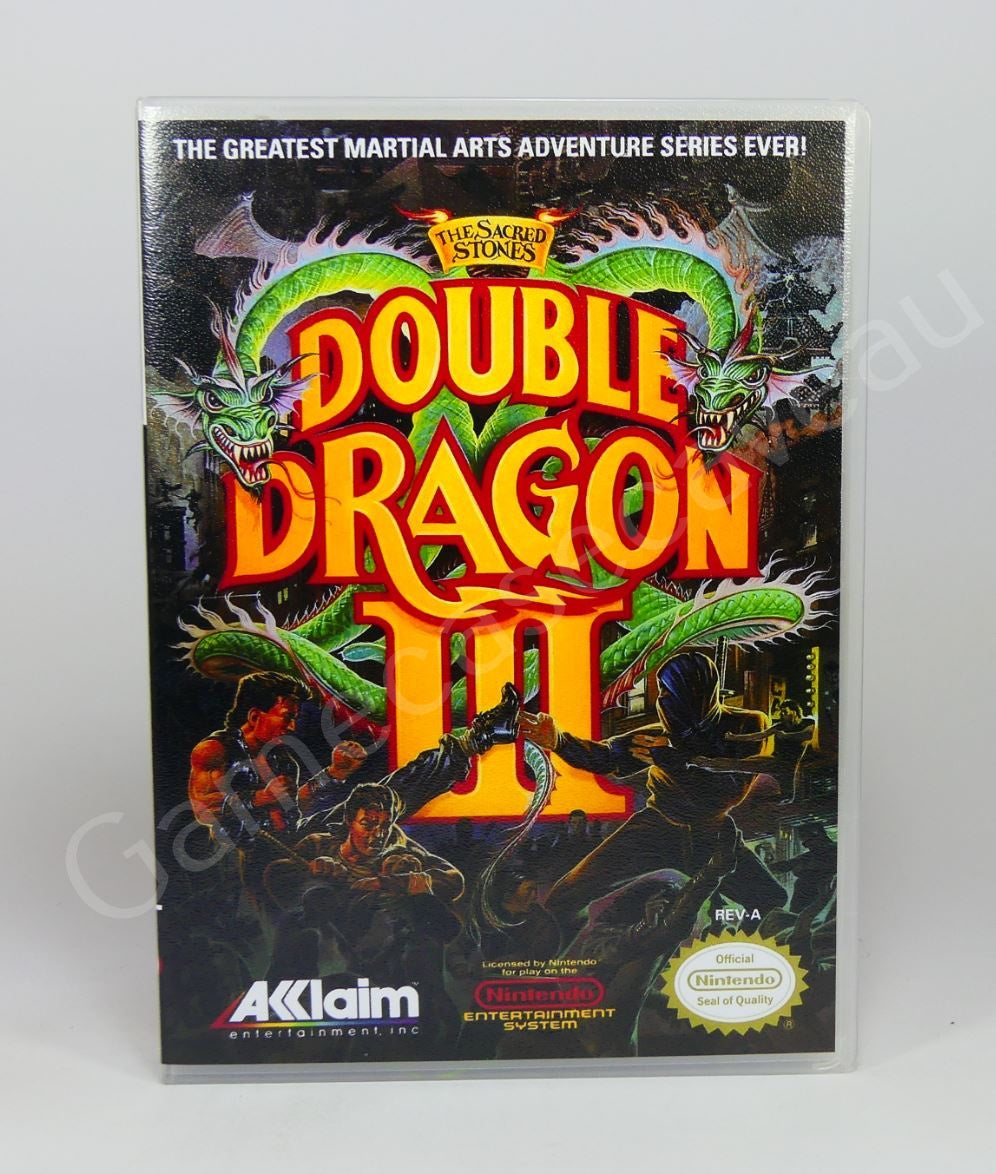 Double Dragon III - NES Replacement Case