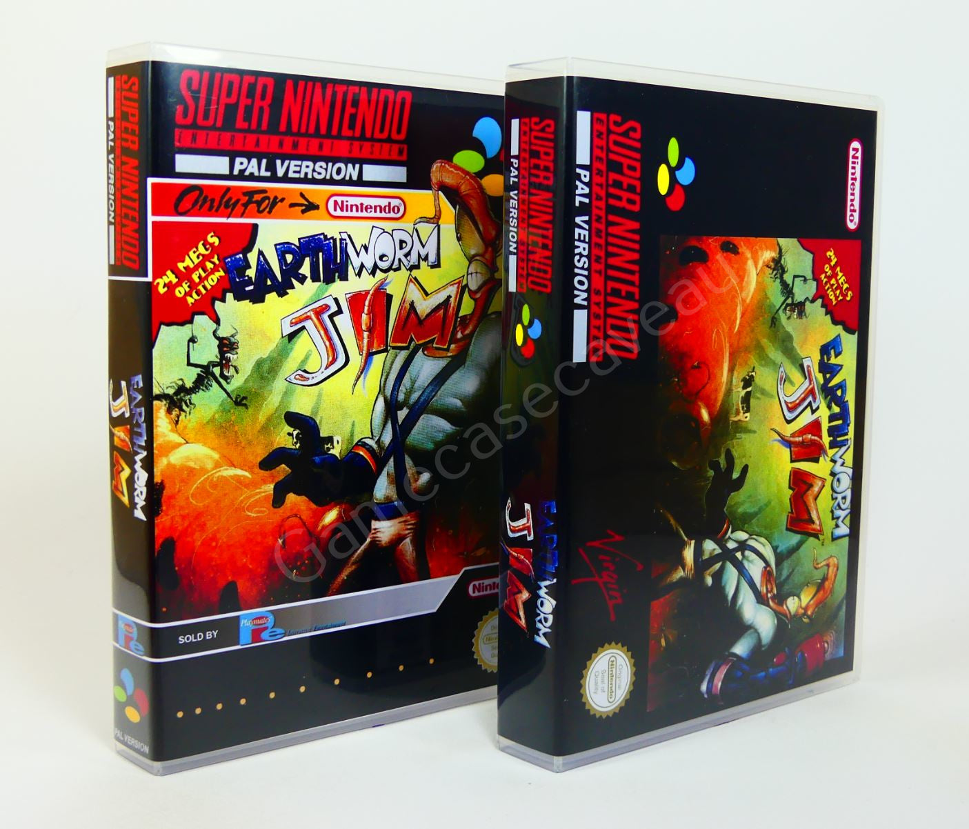 Earthworm Jim - SNES Replacement Case