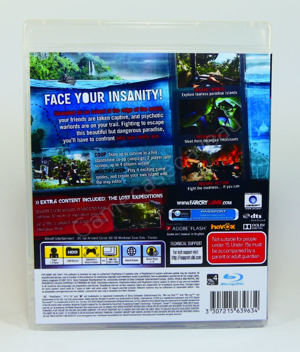 Far Cry 3 - PS3 Replacement Case