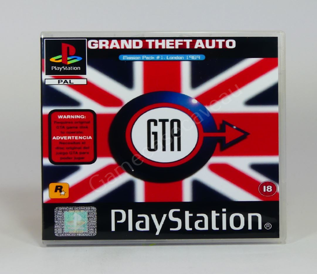 GTA Grand Theft Auto London 1969 - PS1 Replacement Case