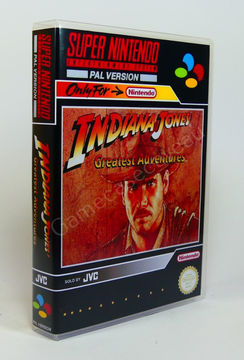 Indiana Jones Greatest Adventures - SNES Replacement Case