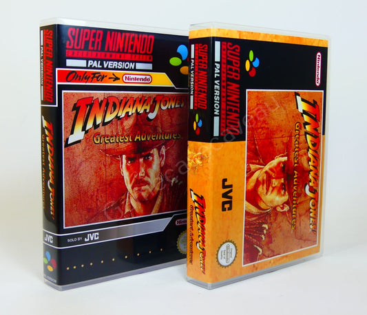 Indiana Jones Greatest Adventures - SNES Replacement Case