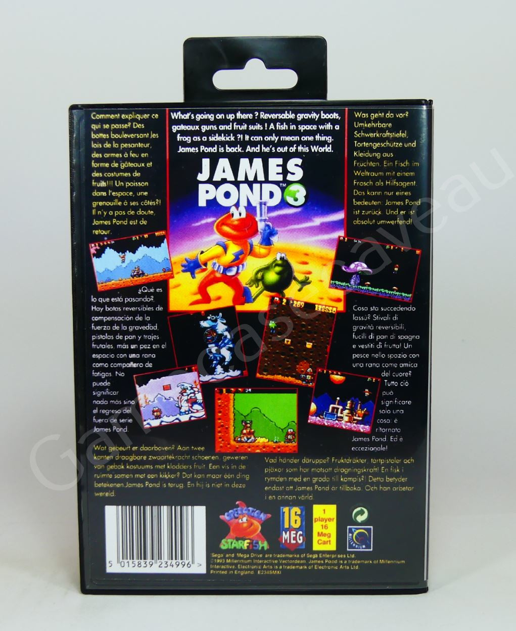 James Pond 3 - SMD Replacement Case