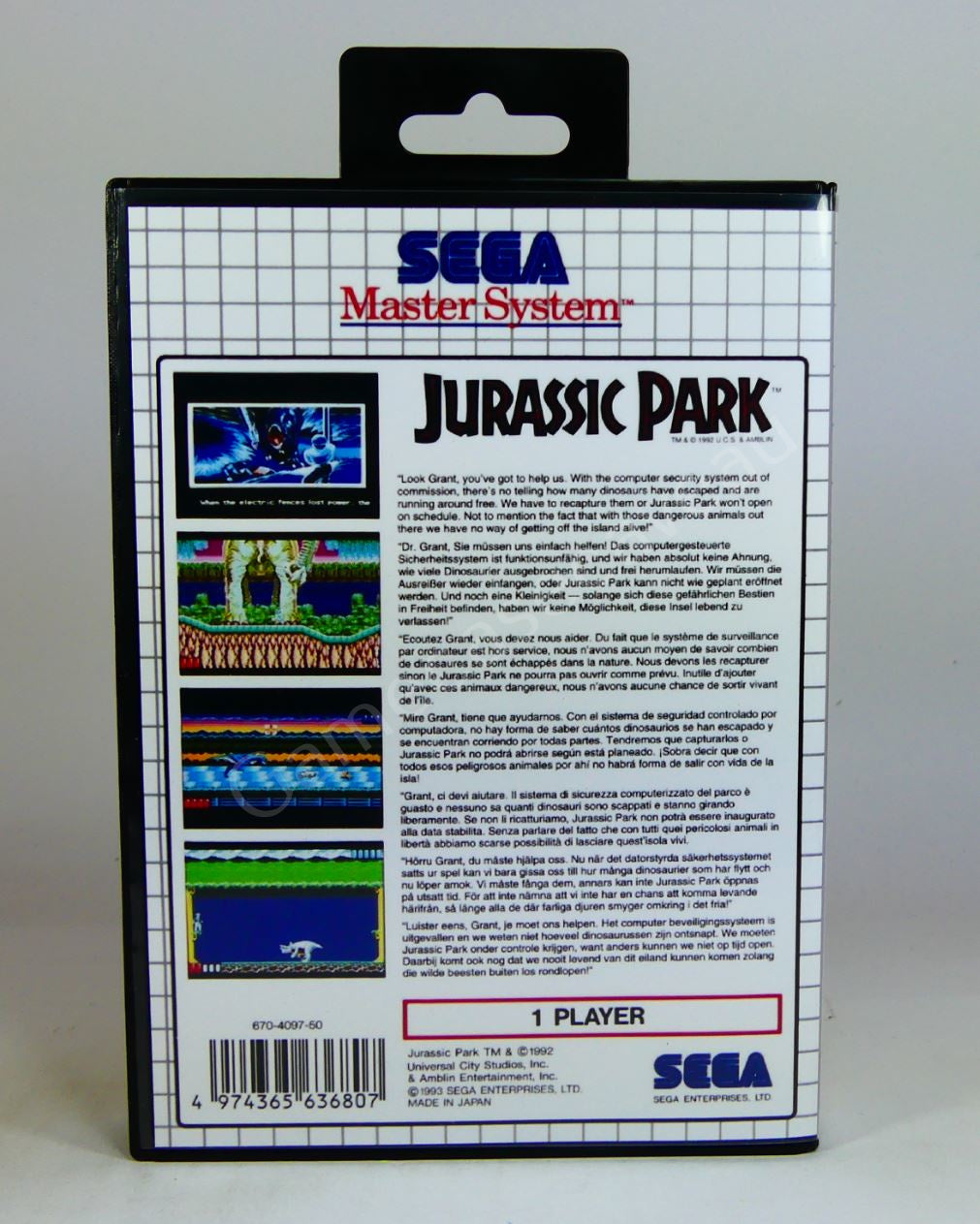 Jurassic Park - SMS Replacement Case