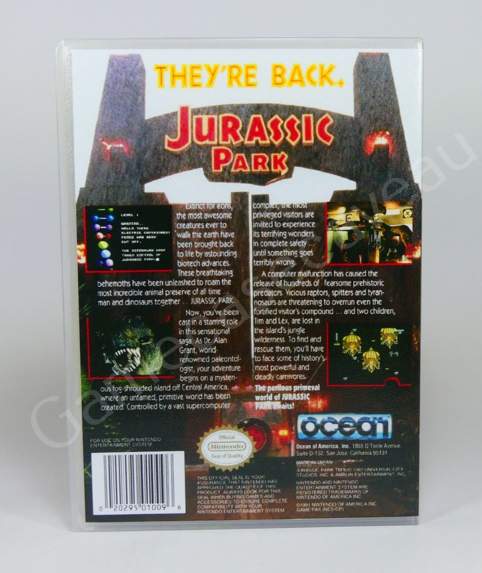 Jurassic Park - NES Replacement Case