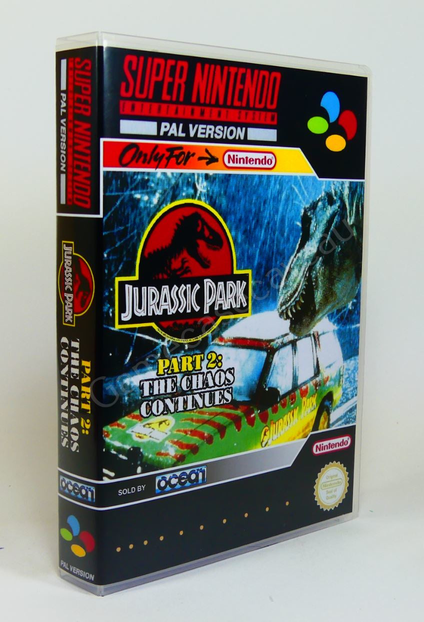 Jurassic Park Part 2 - SNES Replacement Case