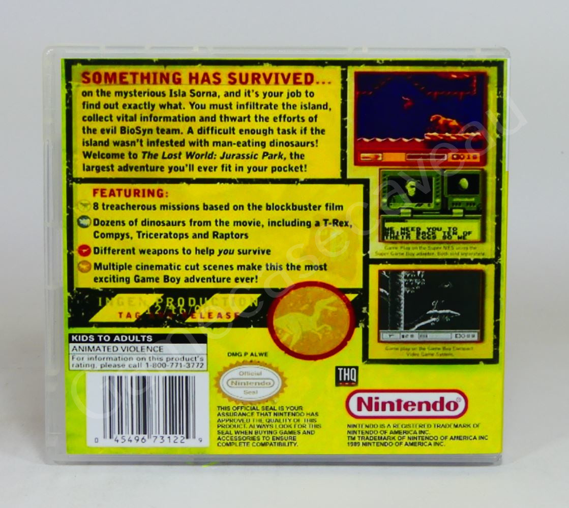 Jurassic Park The Lost World - GB Replacement Case