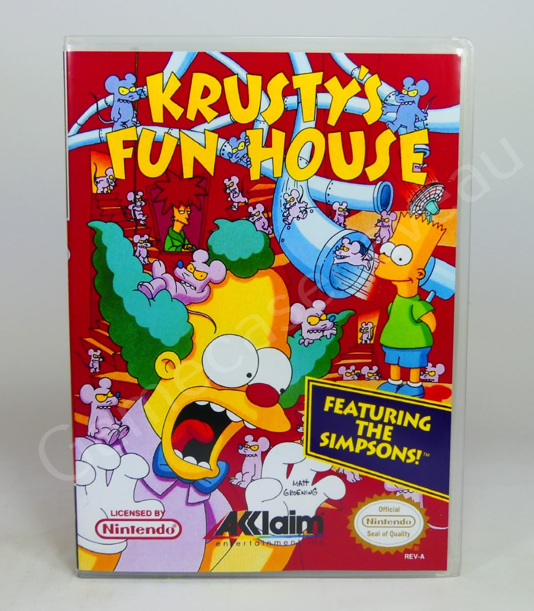 Krusty's Fun House - NES Replacement Case