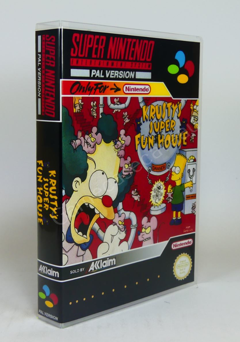 Krusty's Super Fun House - SNES Replacement Case