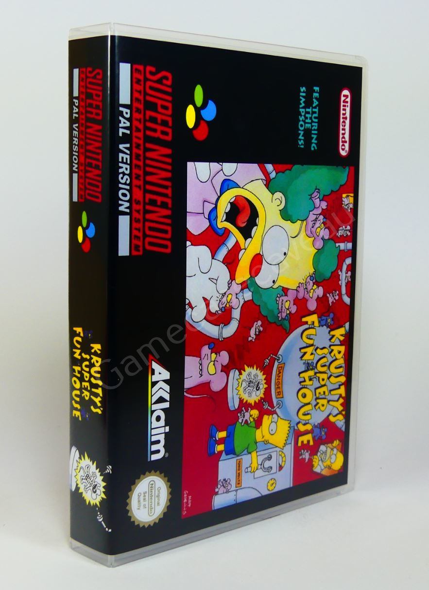 Krusty's Super Fun House - SNES Replacement Case
