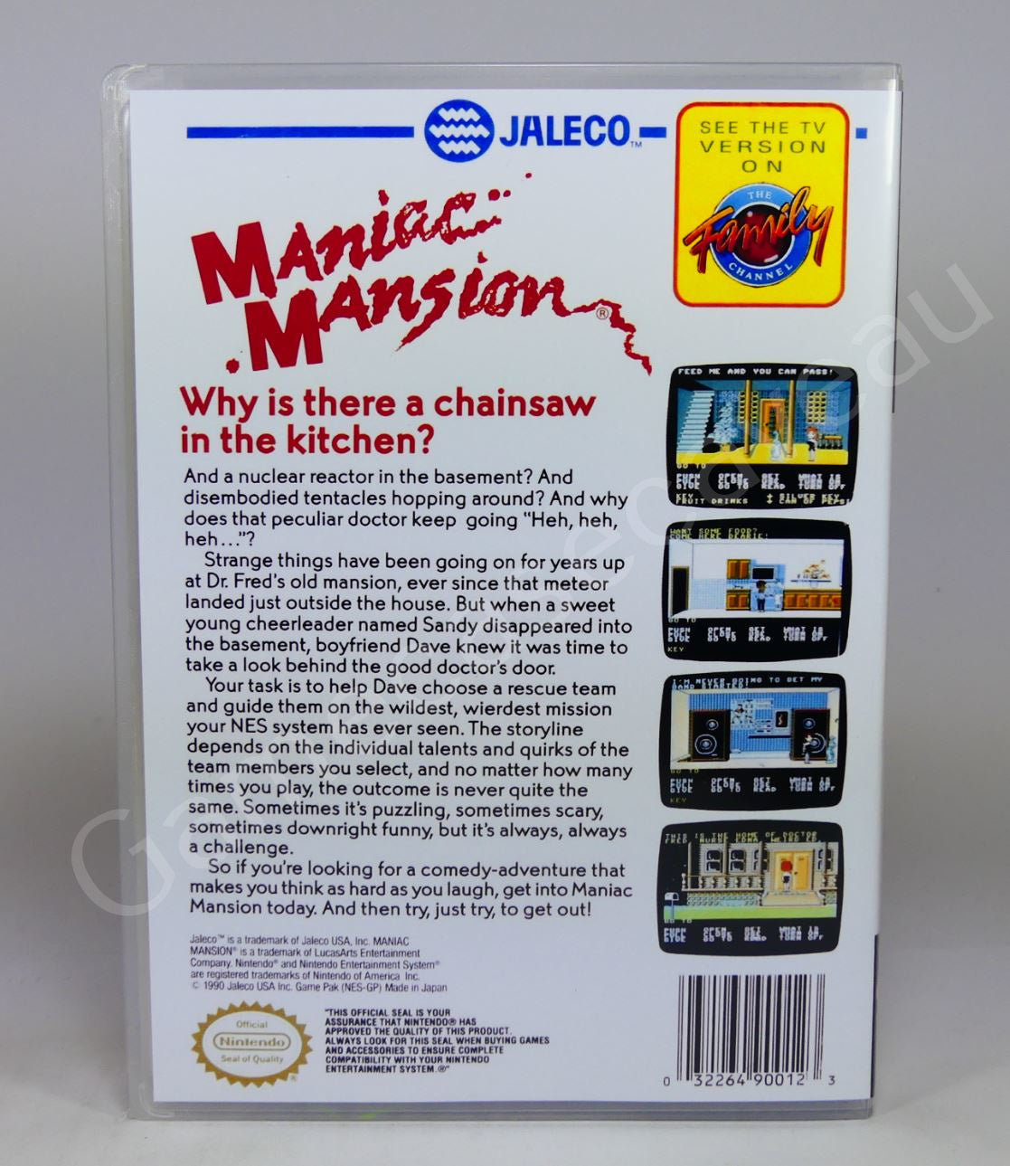 Maniac Mansion - NES Replacement Case