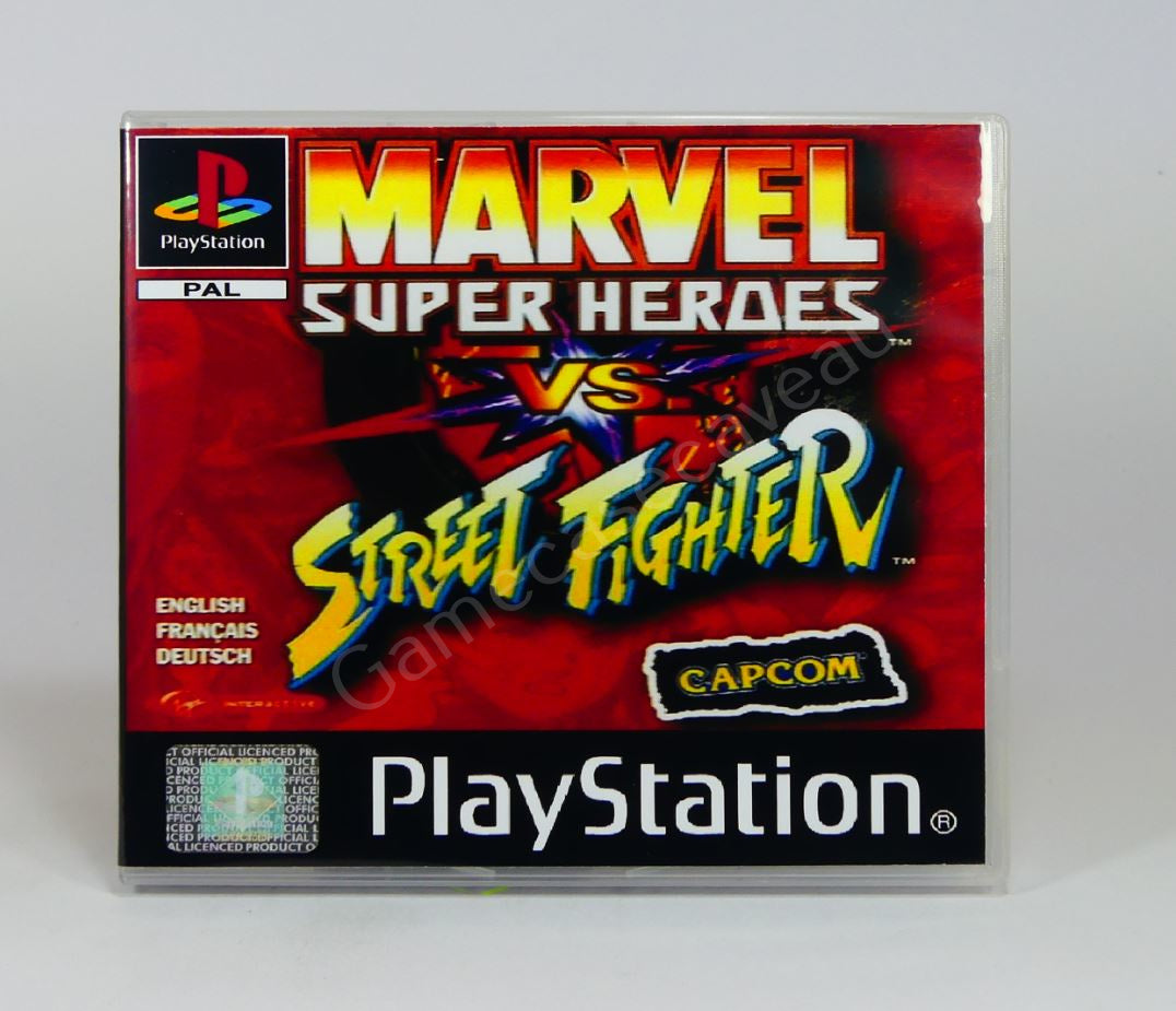 Marvel Super Heroes vs Street Fighter - PS1 Replacement Case