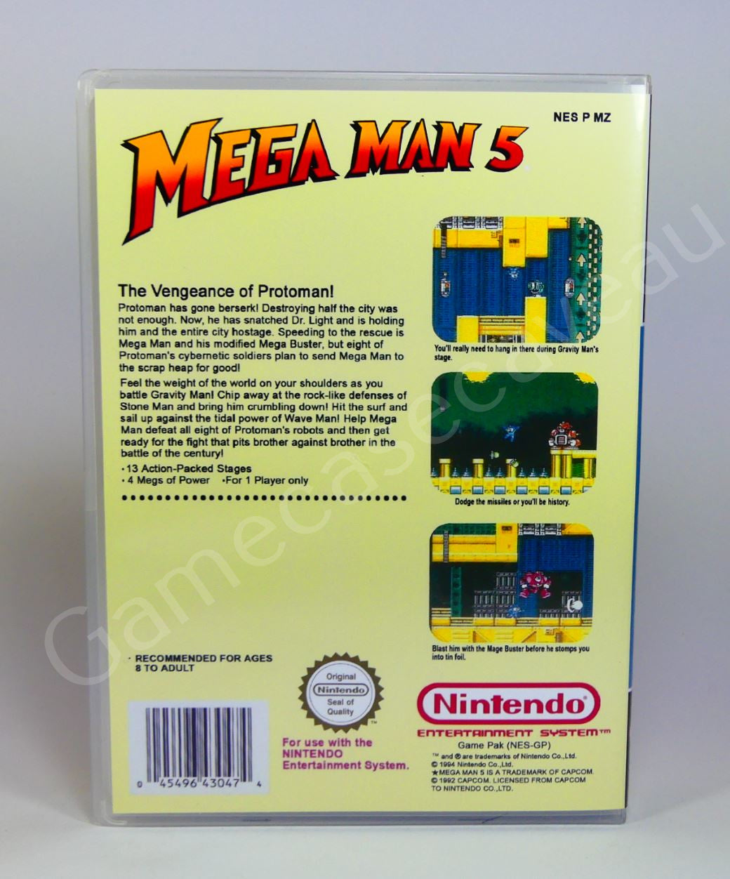 Mega Man 5 - NES Replacement Case