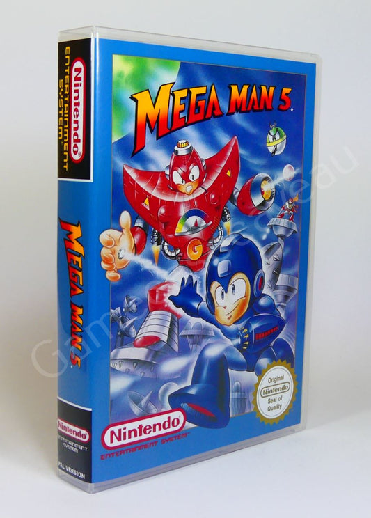 Mega Man 5 - NES Replacement Case
