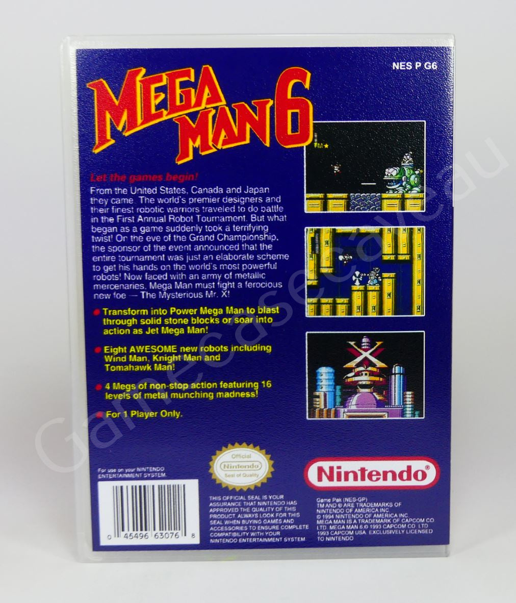 Mega Man 6 - NES Replacement Case