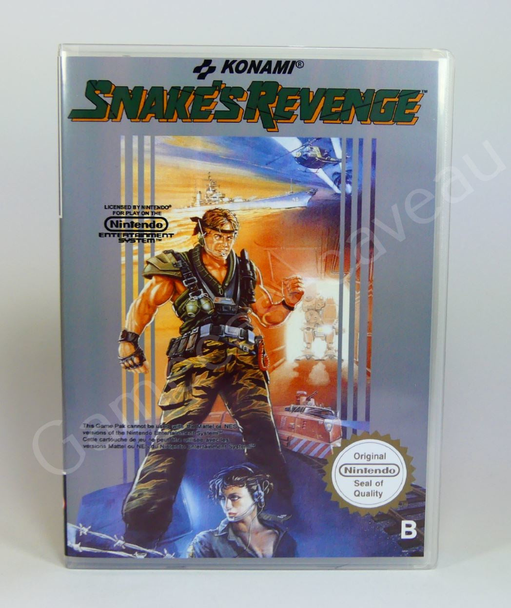 Metal Gear Snake's Revenge - NES Replacement Case