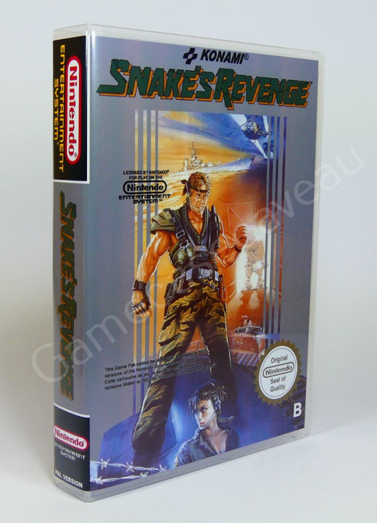 Metal Gear Snake's Revenge - NES Replacement Case