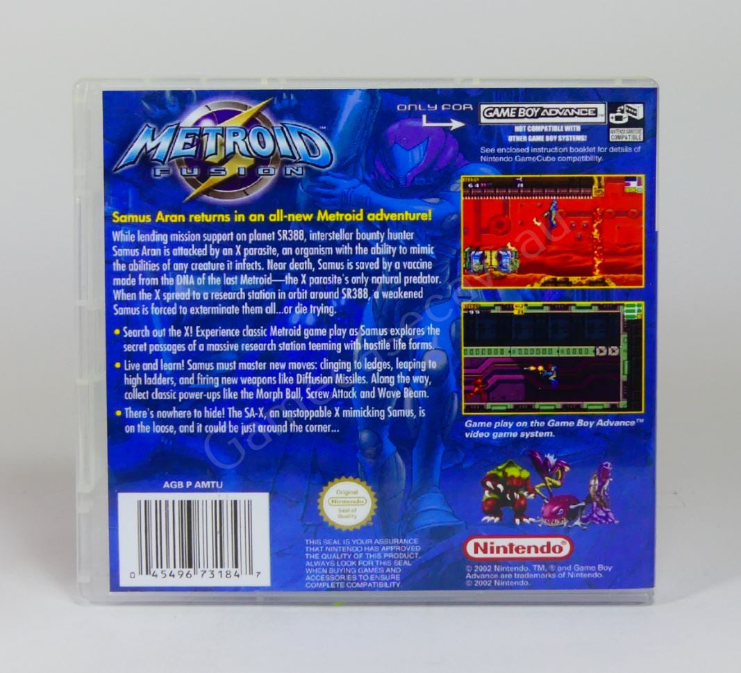 Metroid Fusion - GBA Replacement Case