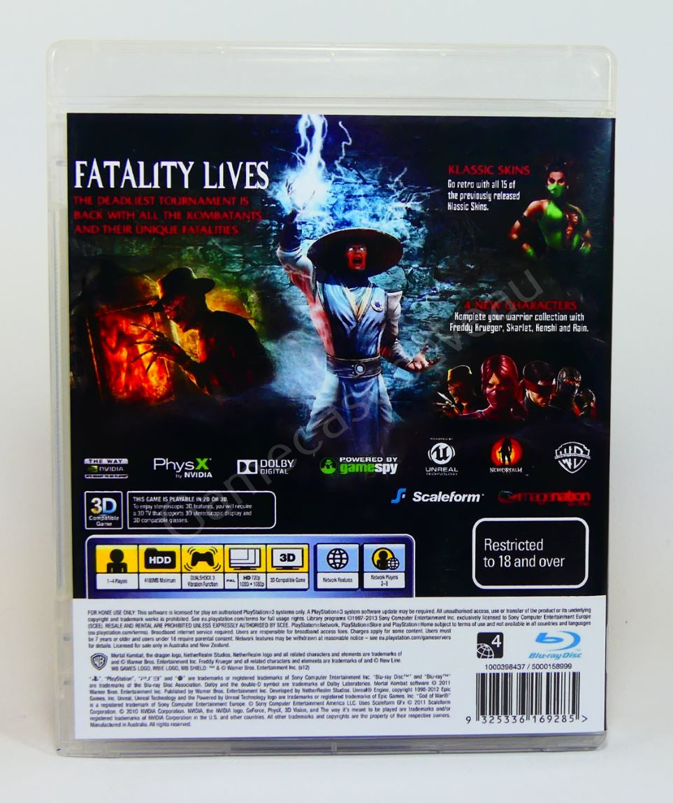 Mortal Kombat Komplete - PS3 Replacement Case