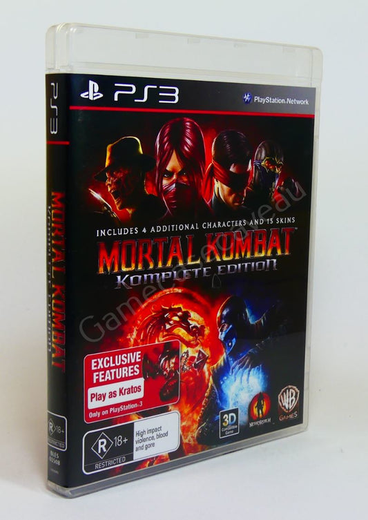 Mortal Kombat Komplete - PS3 Replacement Case