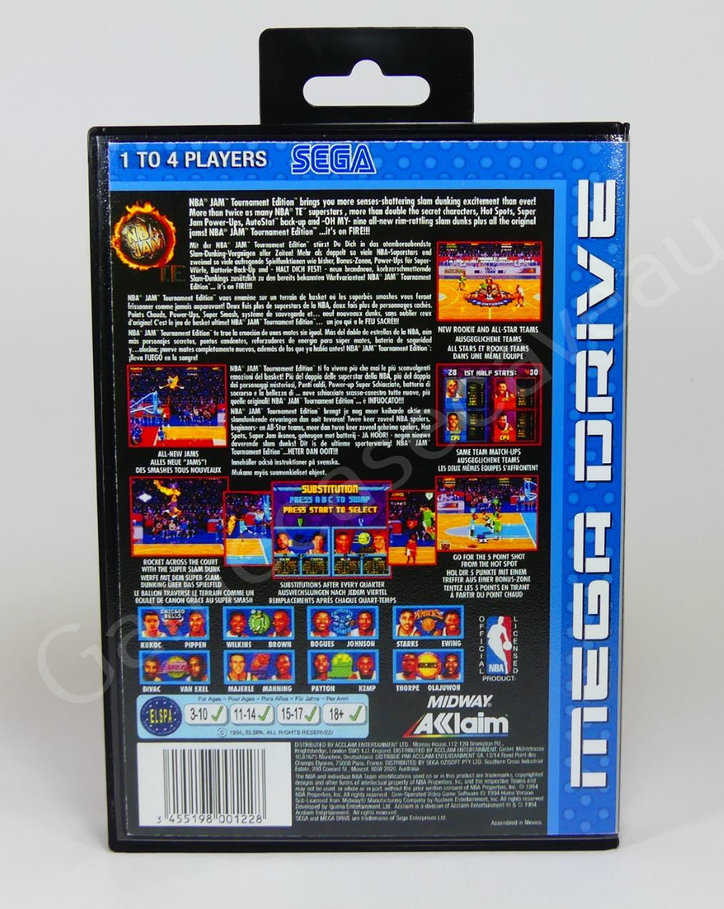 NBA Jam TE Tournament Edition - SMD Replacement Case