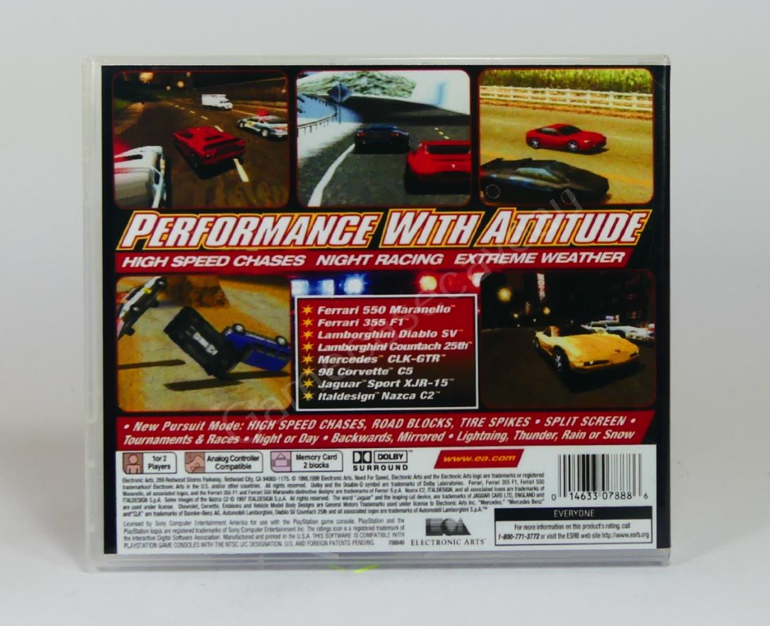 Need For Speed III - PS1 Replacement Case