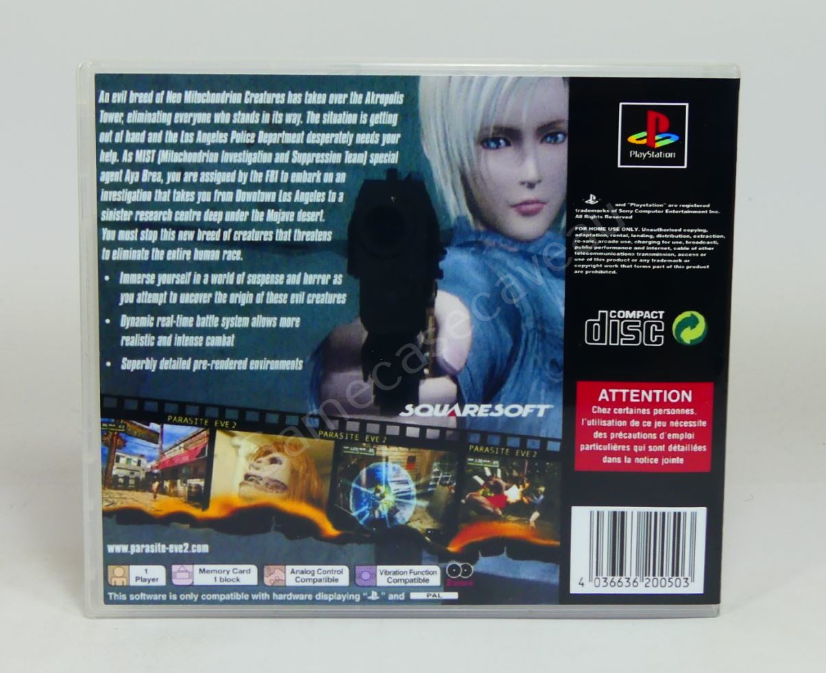 Parasite Eve II - PS1 Replacement Case