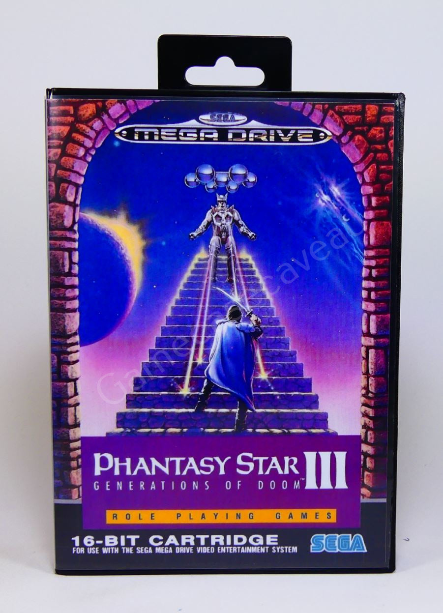 Phantasy Star III - SMD Replacement Case