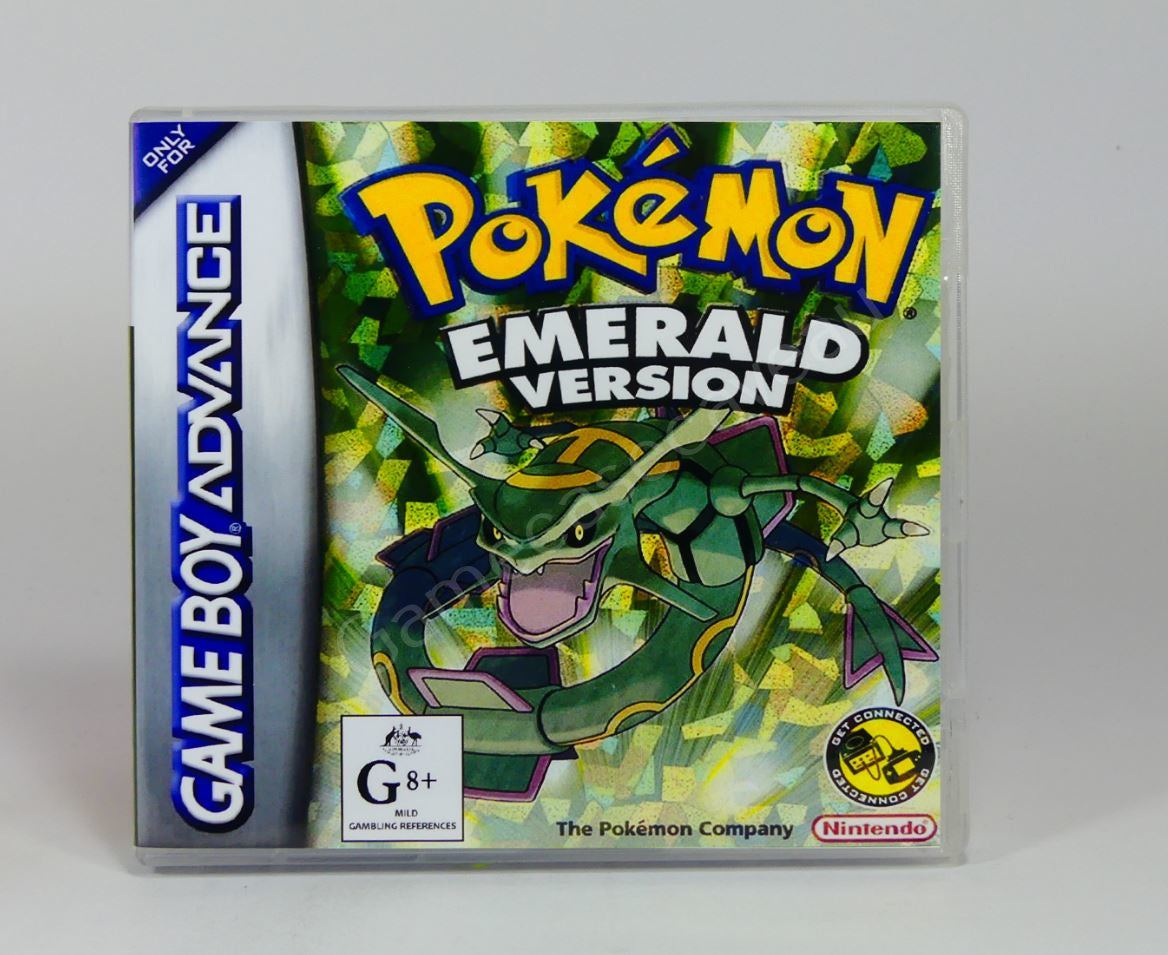 Pokemon Emerald Box for Game Boy Nintendo US Version HQ Inner Tray &  Protector Case 