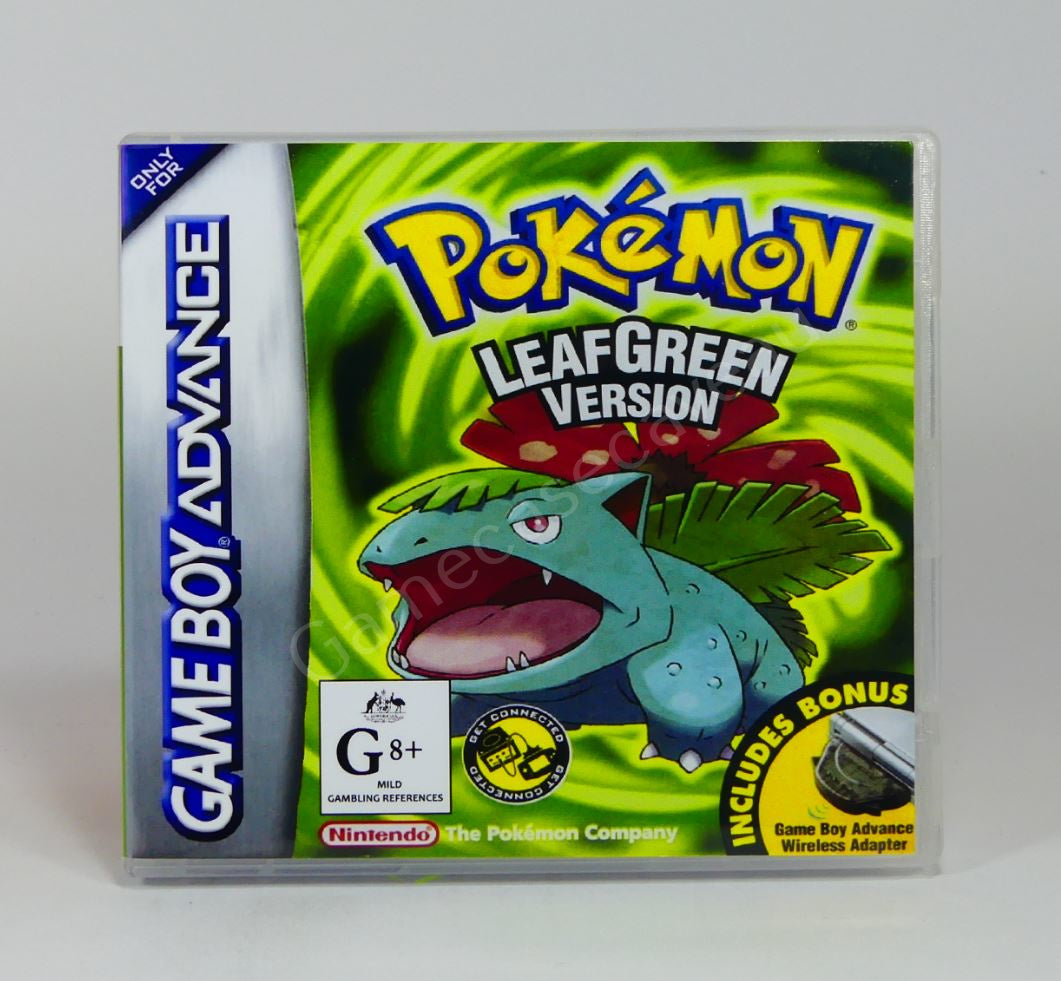 Pokemon Leaf Green - GBA Replacement Case