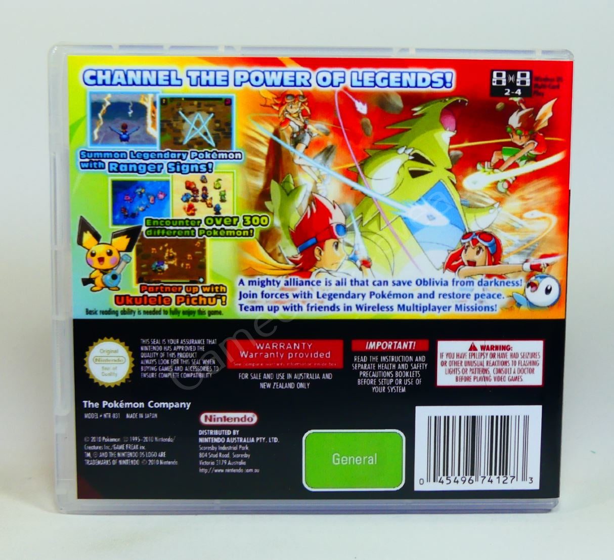 Pokemon Ranger Guardian Signs - DS Replacement Case