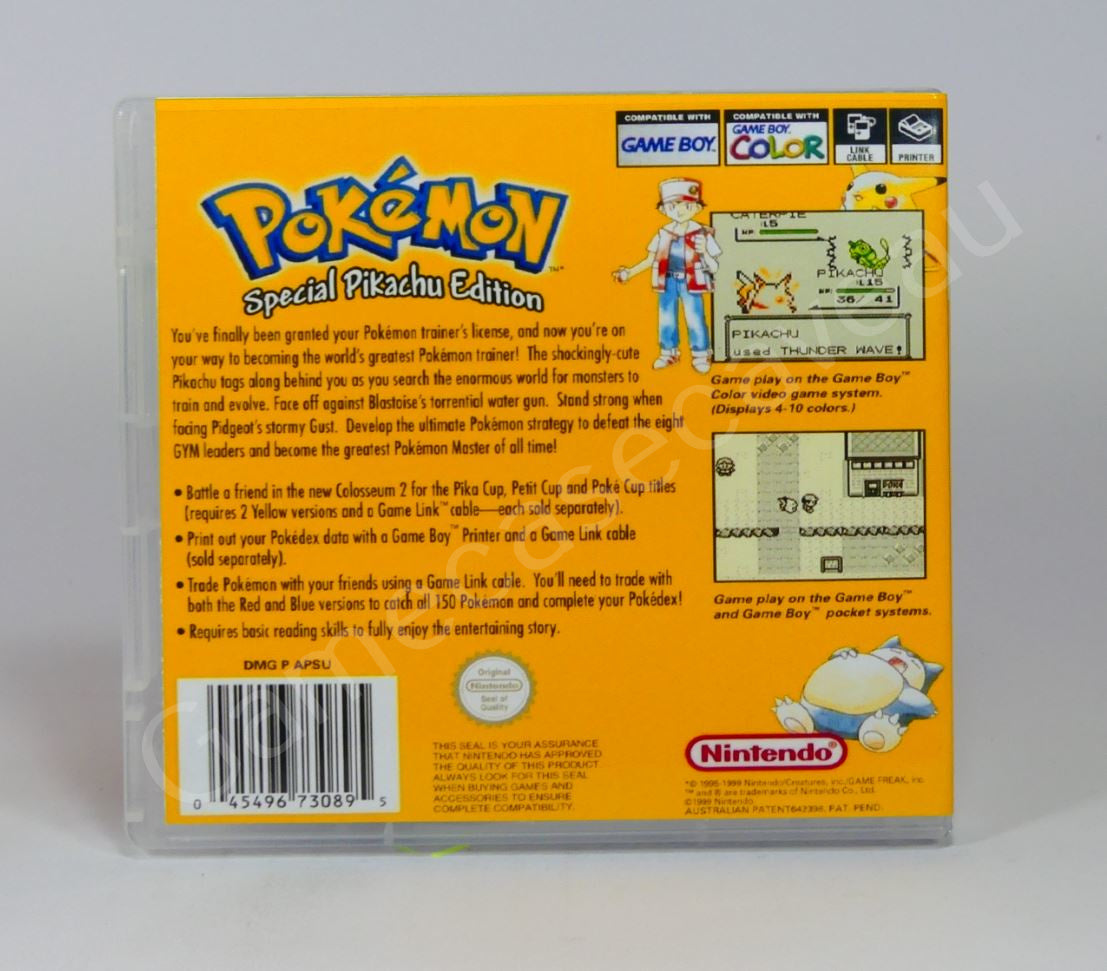 Pokemon Yellow - GB Replacement Case